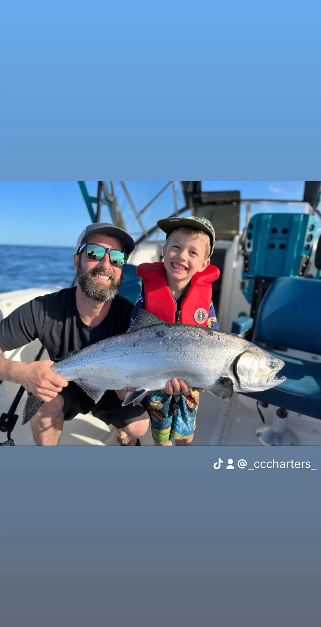 family fishing trip in Comox